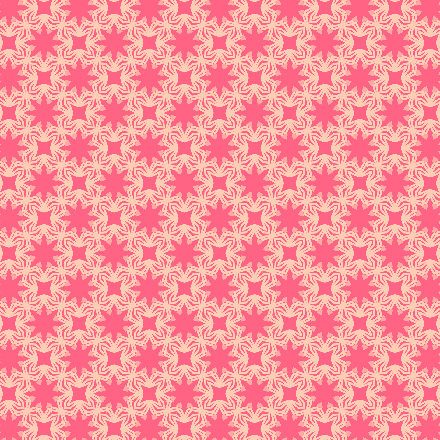 Salmon Pearl Mandala 2 Bloom Pattern