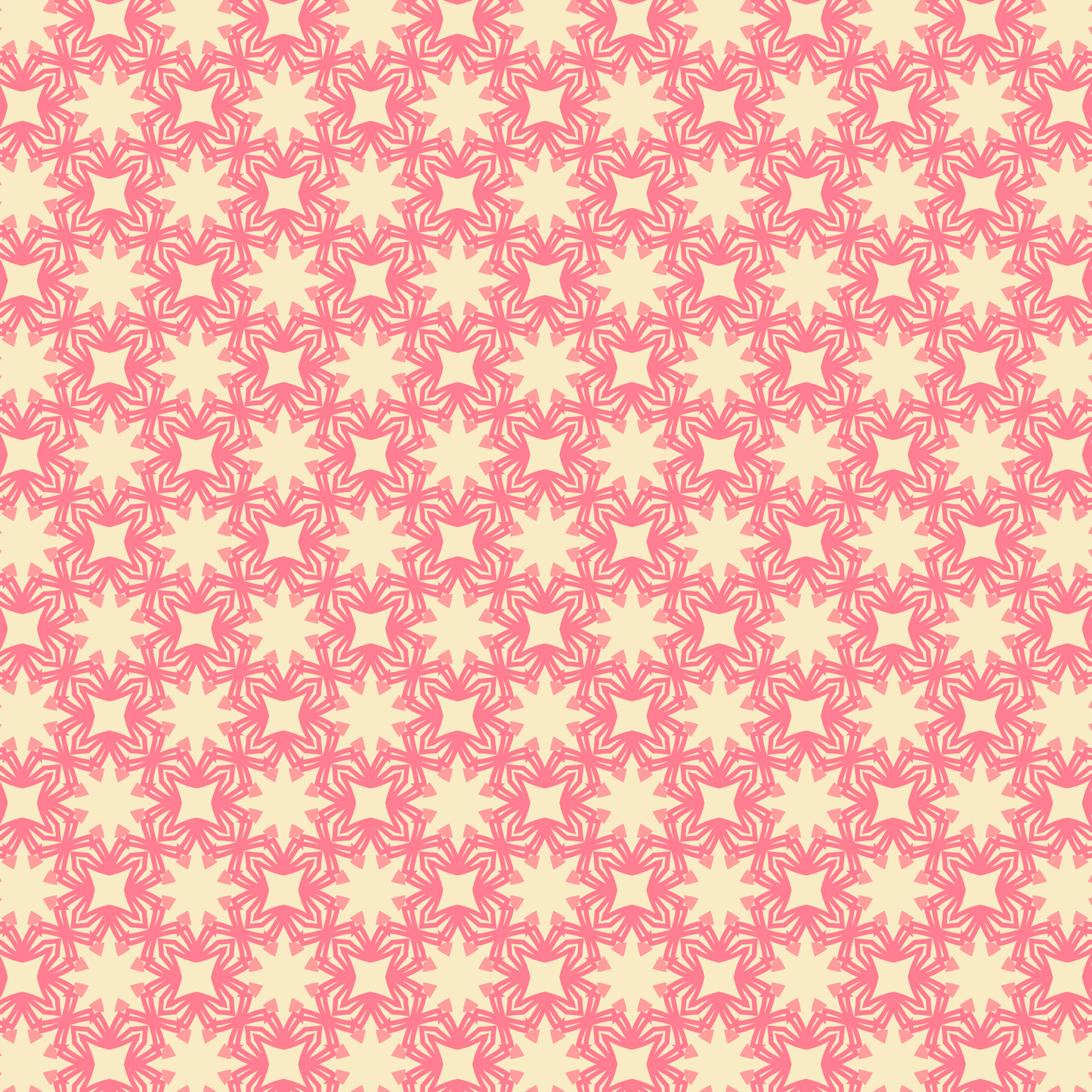 Salmon Pearl Mandala Bloom Pattern