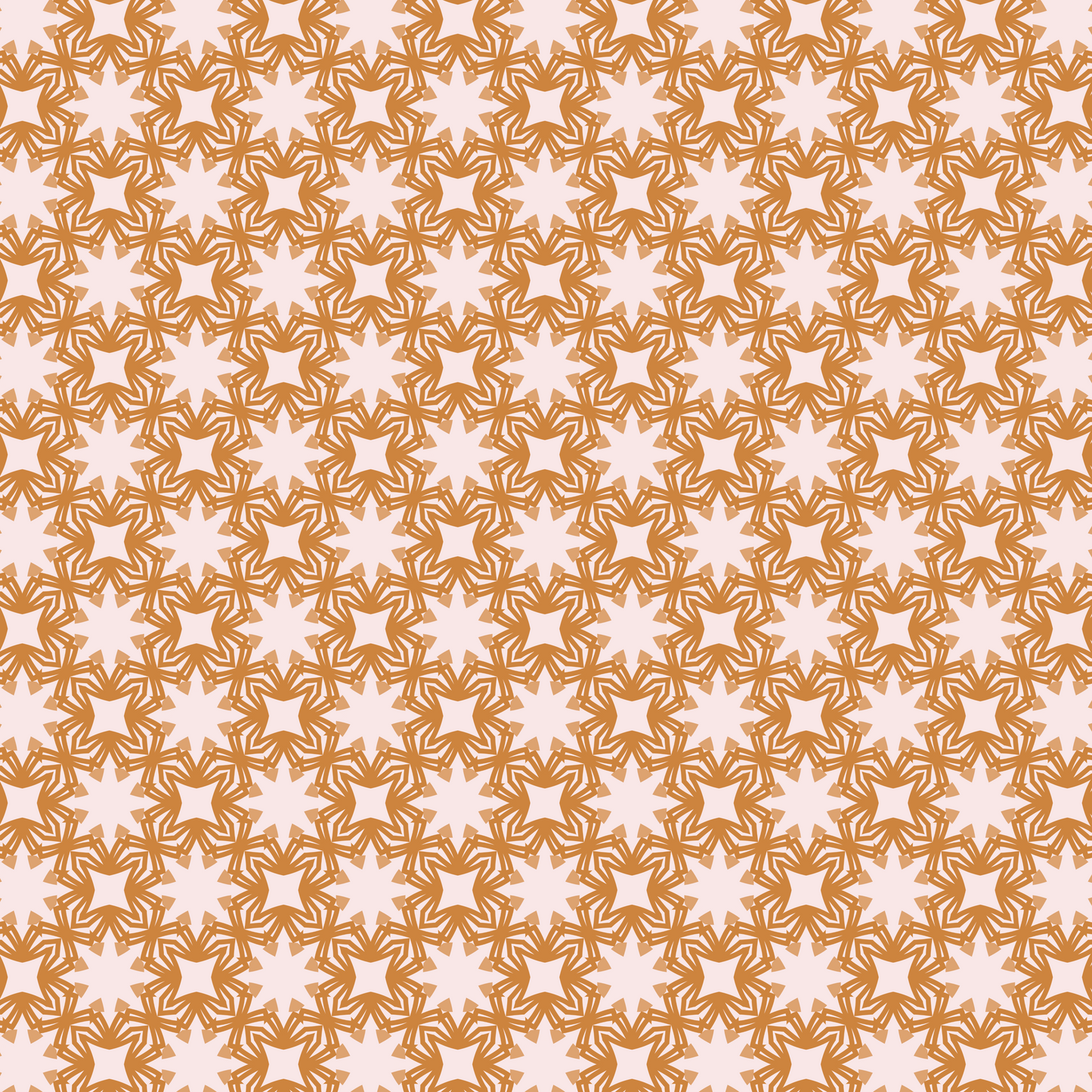 Toffee Blush Mandala Bloom Pattern