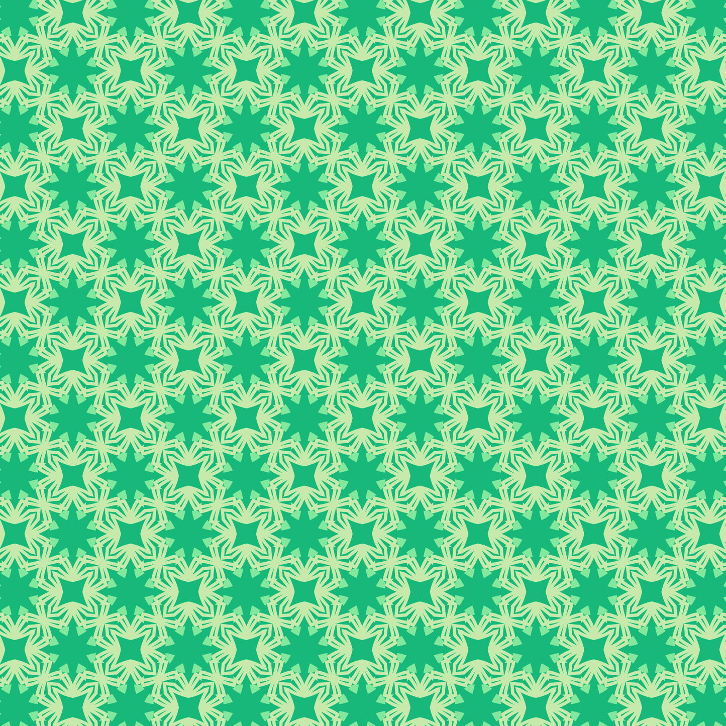 Veridian Spring Mandala 2 Bloom Pattern