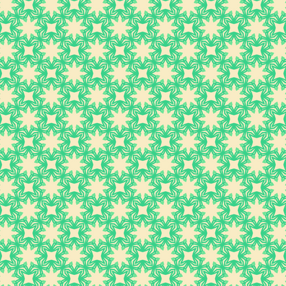 Veridian Spring Mandala Bloom Pattern