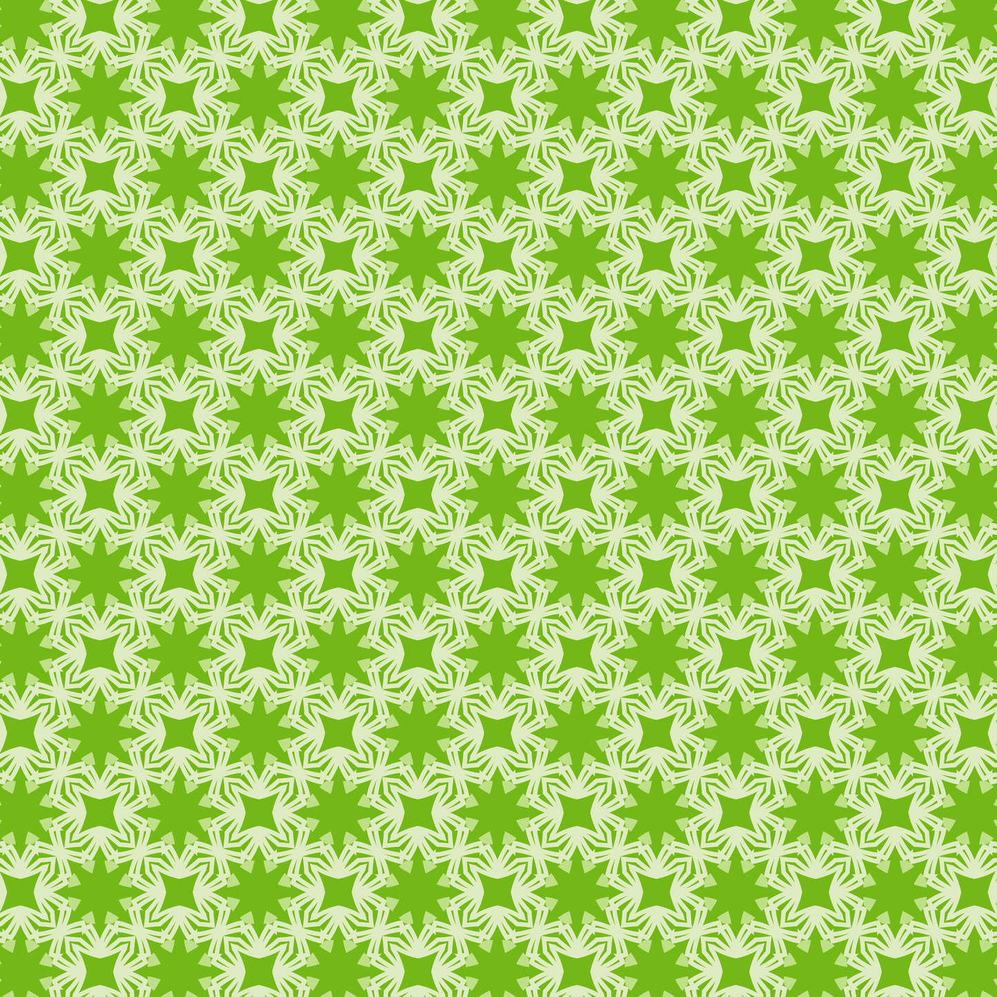 Zesty Green Bloom Pattern
