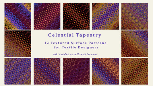 Celestial Tapestry | 12 Seamless Patterns Bundle