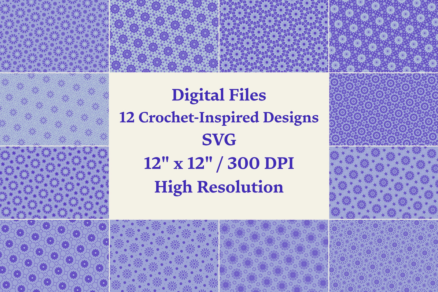 Wisteria Bloom | 12 Seamless Patterns Bundle