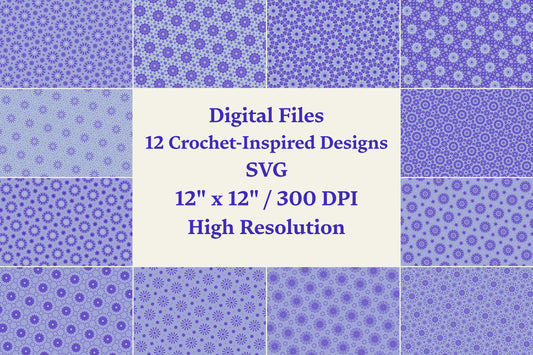 Wisteria Bloom | 12 Seamless Patterns Bundle