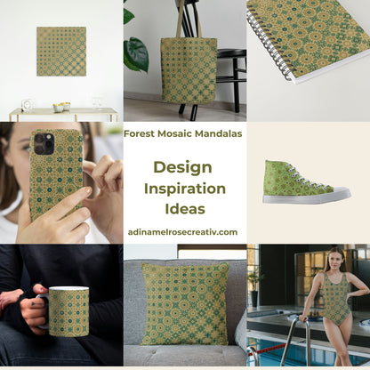 Forest Mosaic Mandalas Pattern