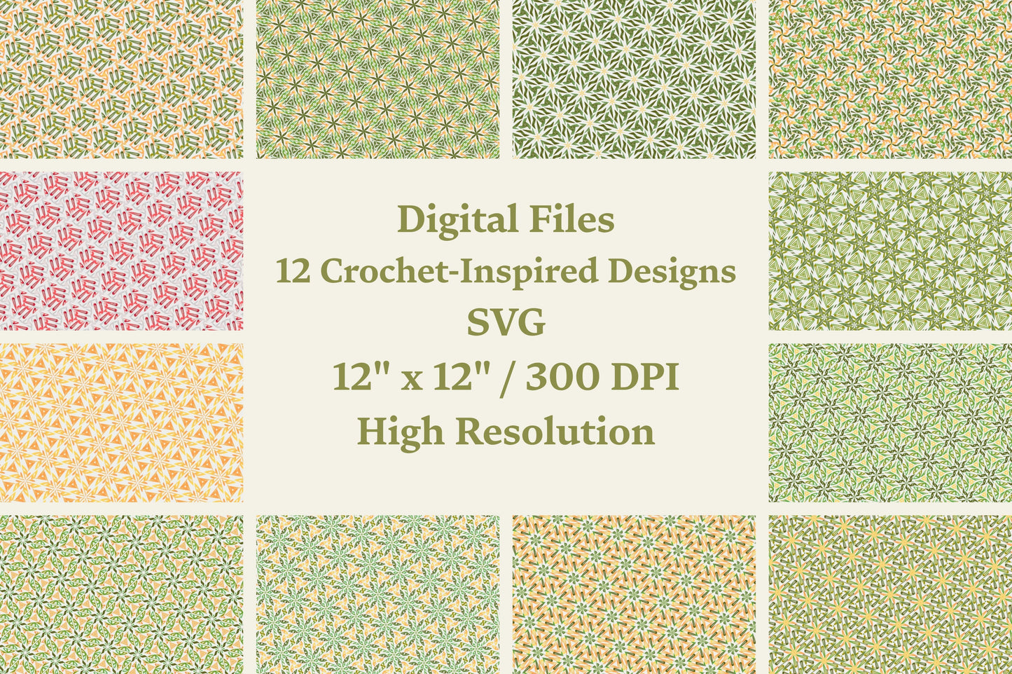 Meadow Vine | 12 Seamless Patterns Bundle