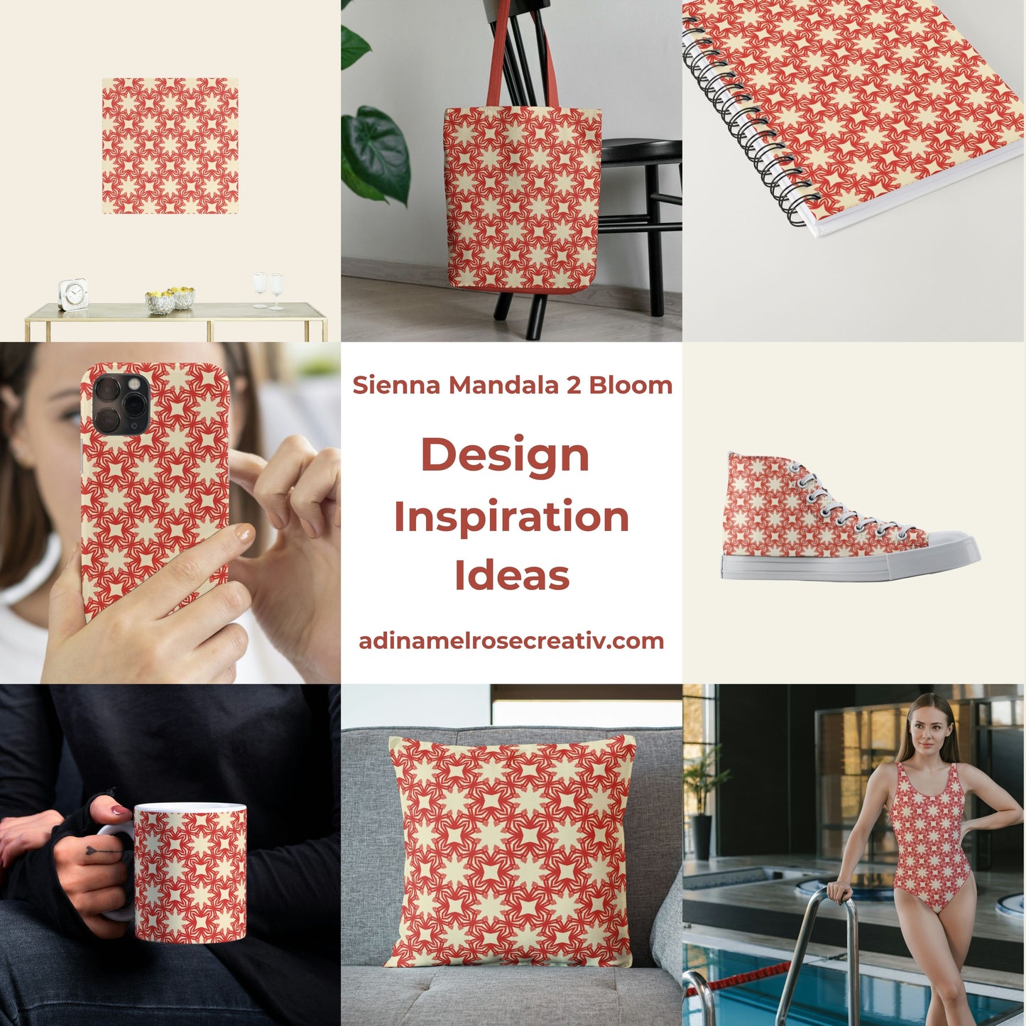 Sienna Mandala 2 Bloom Pattern