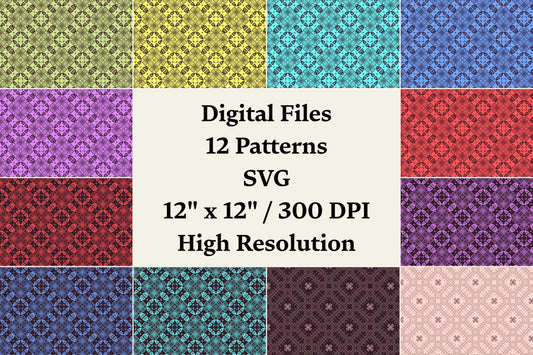 Chiaroscuro Doilies | 12 Seamless Patterns Bundle