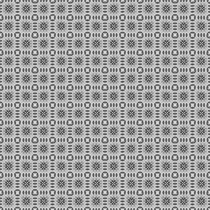 Silver Monochrome Granny Squares Seamless Print