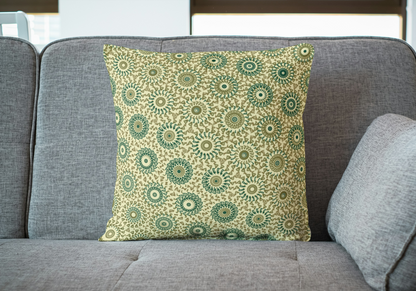 Ivory Linen Freeform Pattern