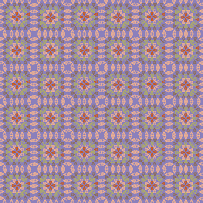 Purple Haze Granny Squares Seamless Print