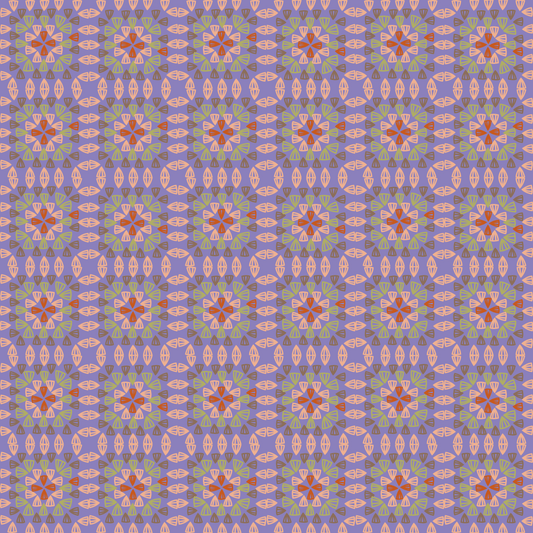 Purple Haze Granny Squares Seamless Print