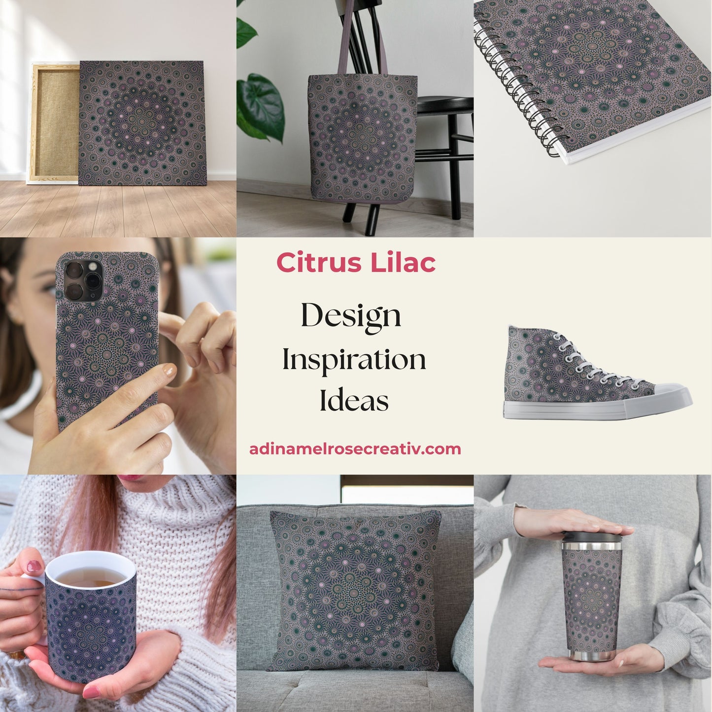 Cosmic Lilac Lace Wheel Freeform Pattern