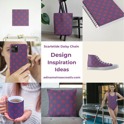 Scarletide Daisy Chain Floral Pattern