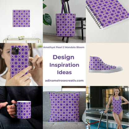 Amethyst Pearl Mandala 2 Bloom Pattern