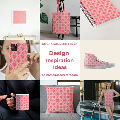 Salmon Pearl Mandala 2 Bloom Pattern