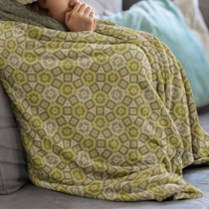 Crochet-Inspired Granny Squares Style print blanket