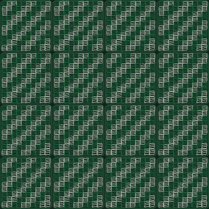 Forest Garden Granny Squares Trellis Print