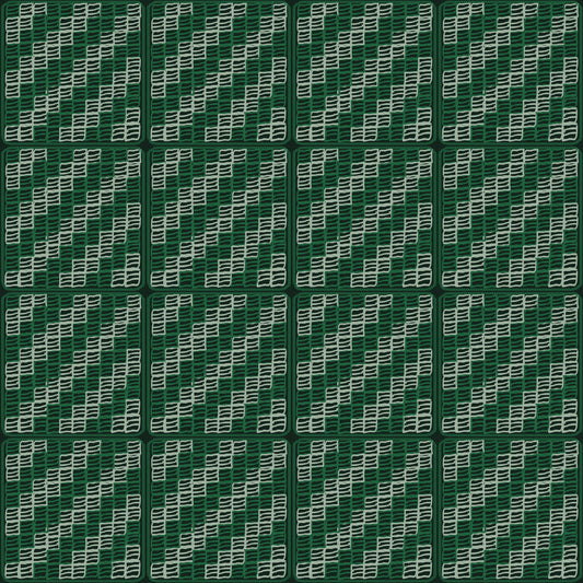 Forest Garden Granny Squares Trellis Print