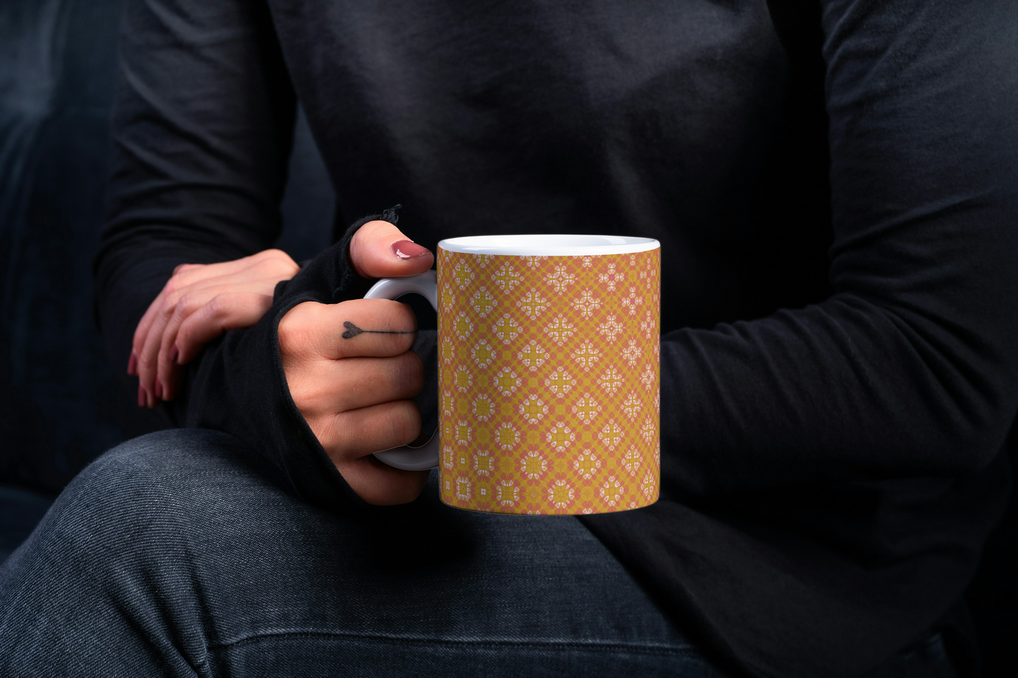 Cinnamon Dapple Lace Freeform Pattern