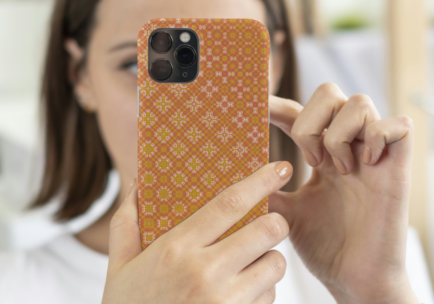 Cinnamon Dapple Lace Freeform Pattern