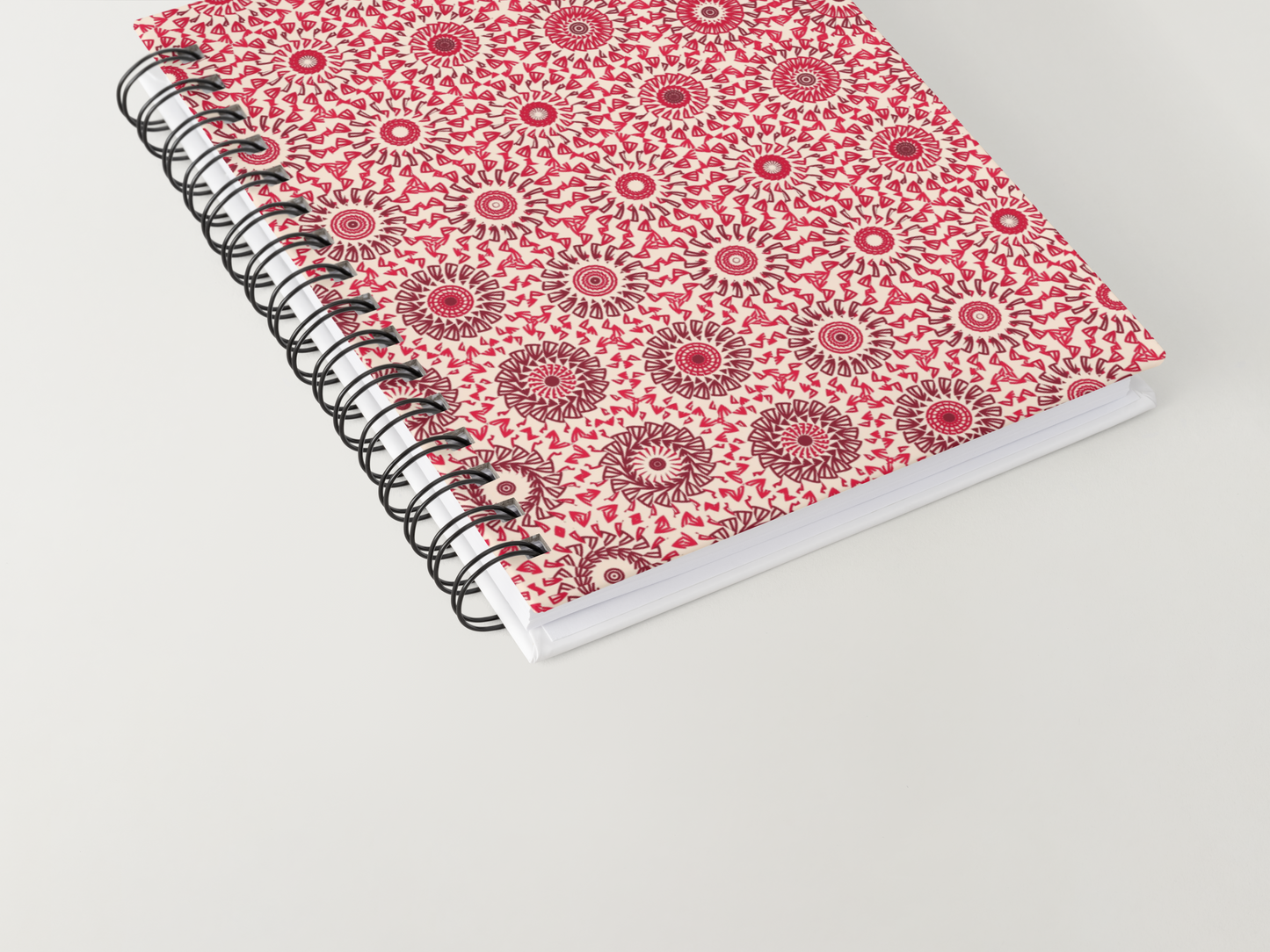 Fiery Berry Freeform Pattern