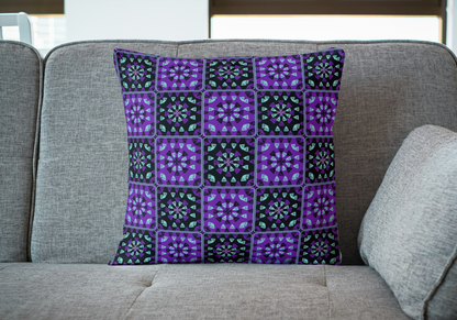 Purple Twilight 1 Granny Squares Seamless Print
