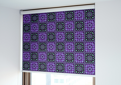 Purple Twilight 1 Granny Squares Seamless Print