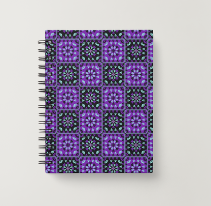 Purple Twilight 1 Granny Squares Seamless Print