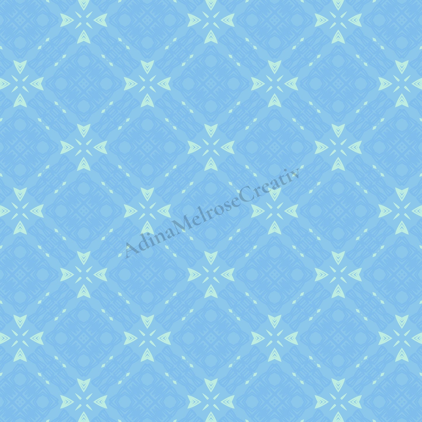 Arctic Blue Echo Collection | 12 Seamless Patterns Bundle
