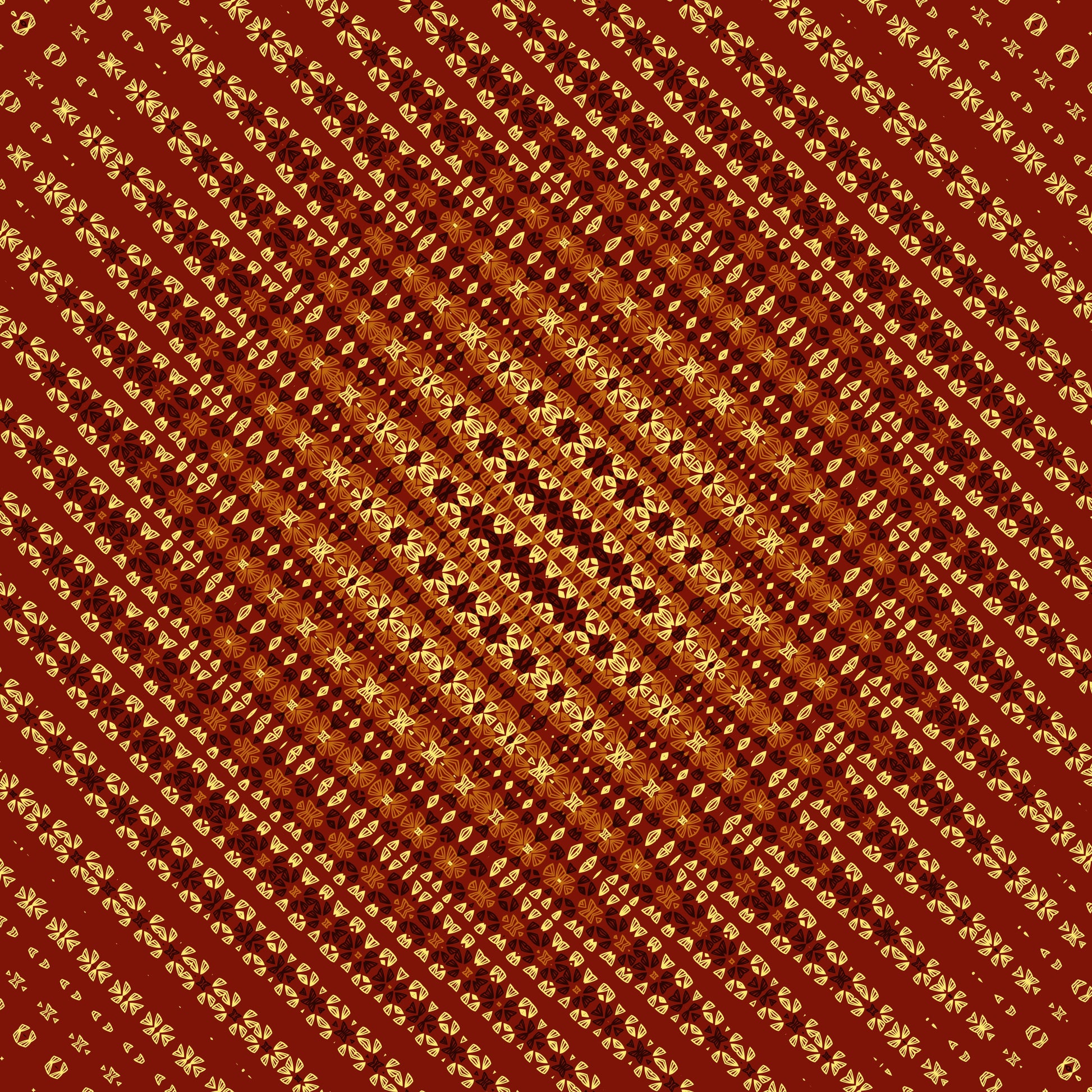 A crochet-inspired freeform effect geometric pattern 