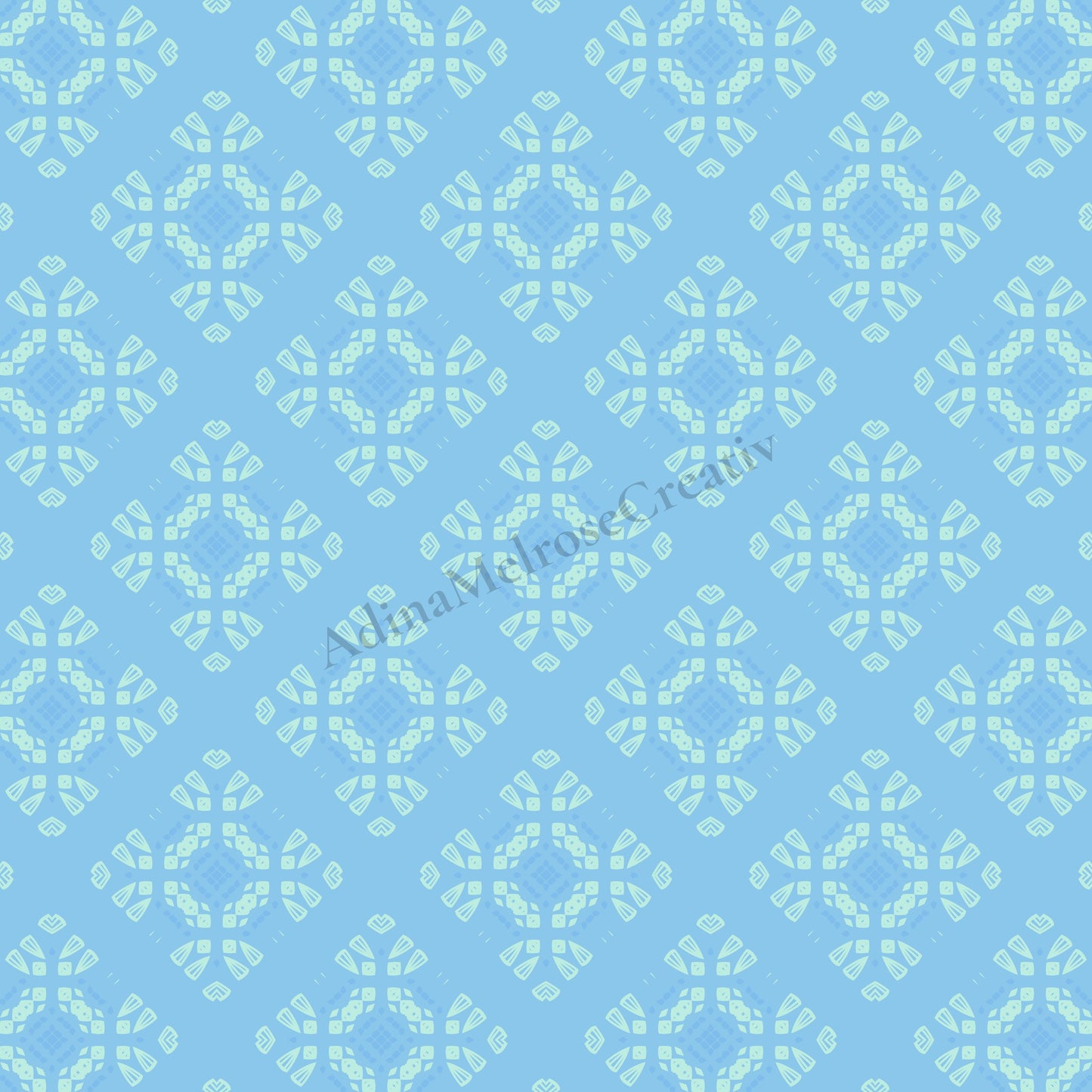 Arctic Blue Echo Collection | 12 Seamless Patterns Bundle