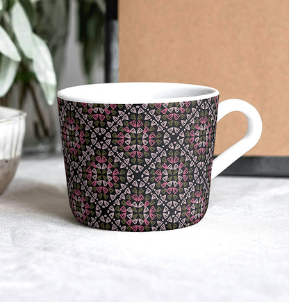Blush Green Granny Square Seamless Print