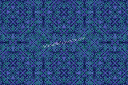 Sapphire Lace | 12 Seamless Patterns Bundle