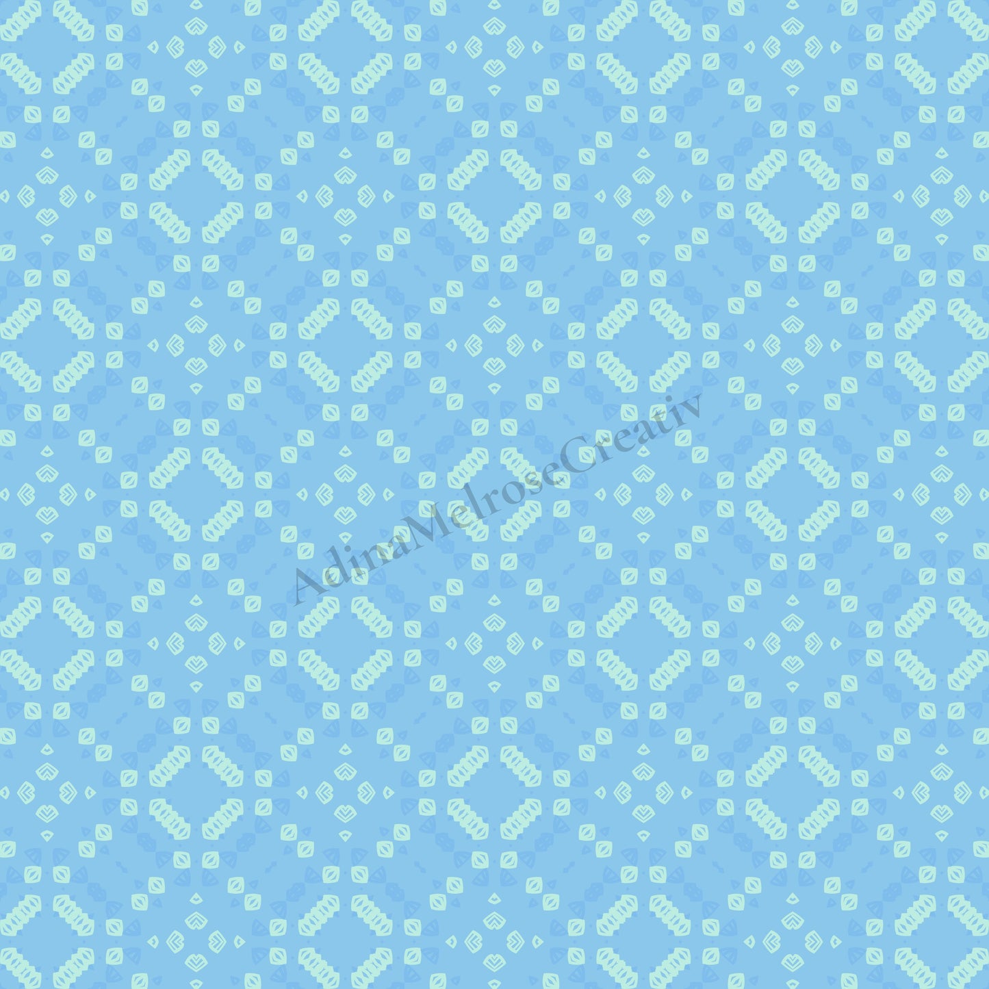 Arctic Blue Echo Collection | 12 Seamless Patterns Bundle