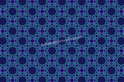 Sapphire Lace | 12 Seamless Patterns Bundle