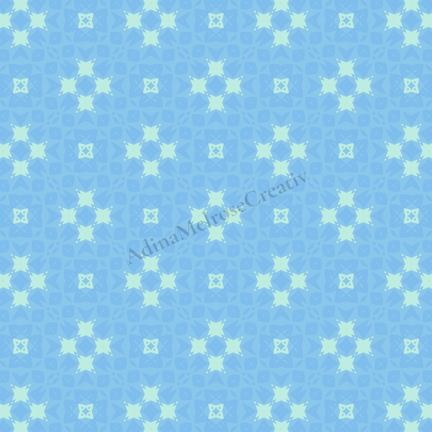 Arctic Blue Echo Collection | 12 Seamless Patterns Bundle
