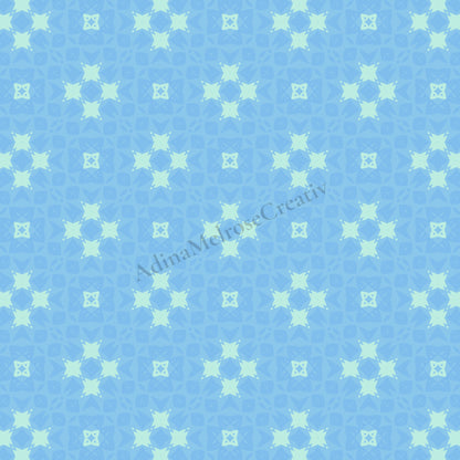Arctic Blue Echo Collection | 12 Seamless Patterns Bundle