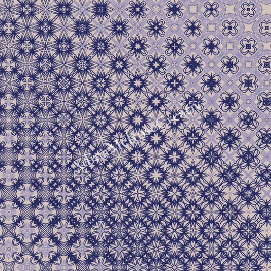 Indigo Lattice Seamless Pattern