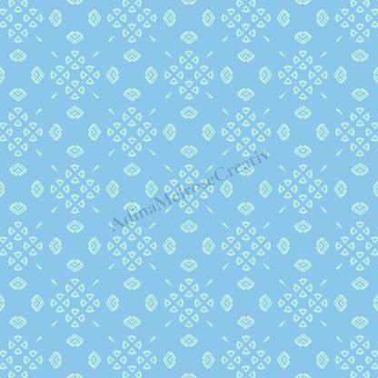 Arctic Blue Echo Collection | 12 Seamless Patterns Bundle
