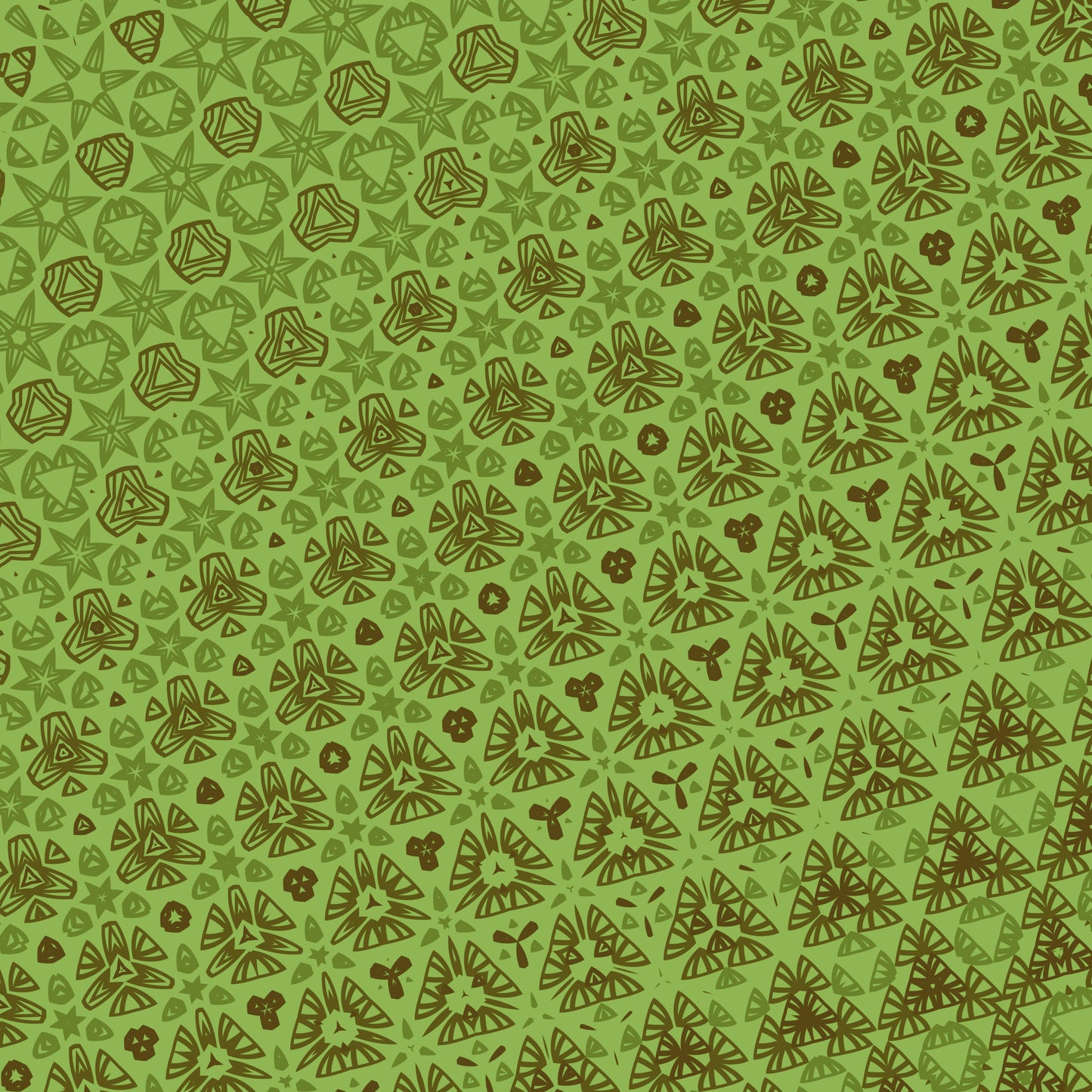 Fern & Cocoa Mandalas Pattern