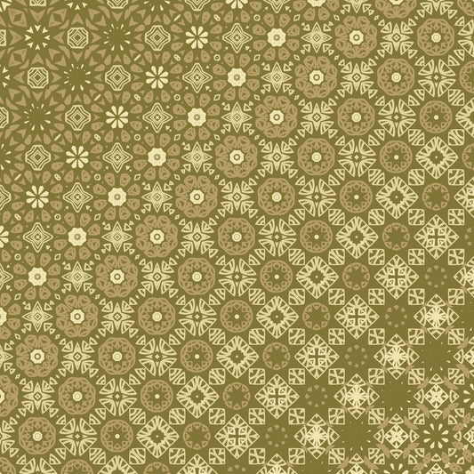 Taupe Prairie Mandalas Pattern