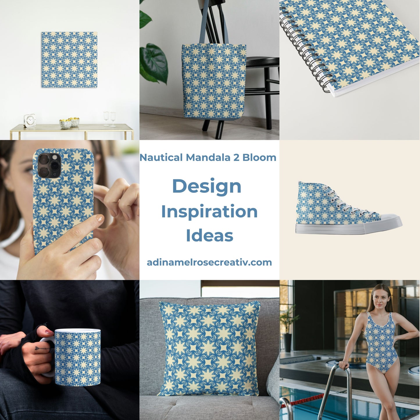 Nautical Mandala Bloom 2 Pattern