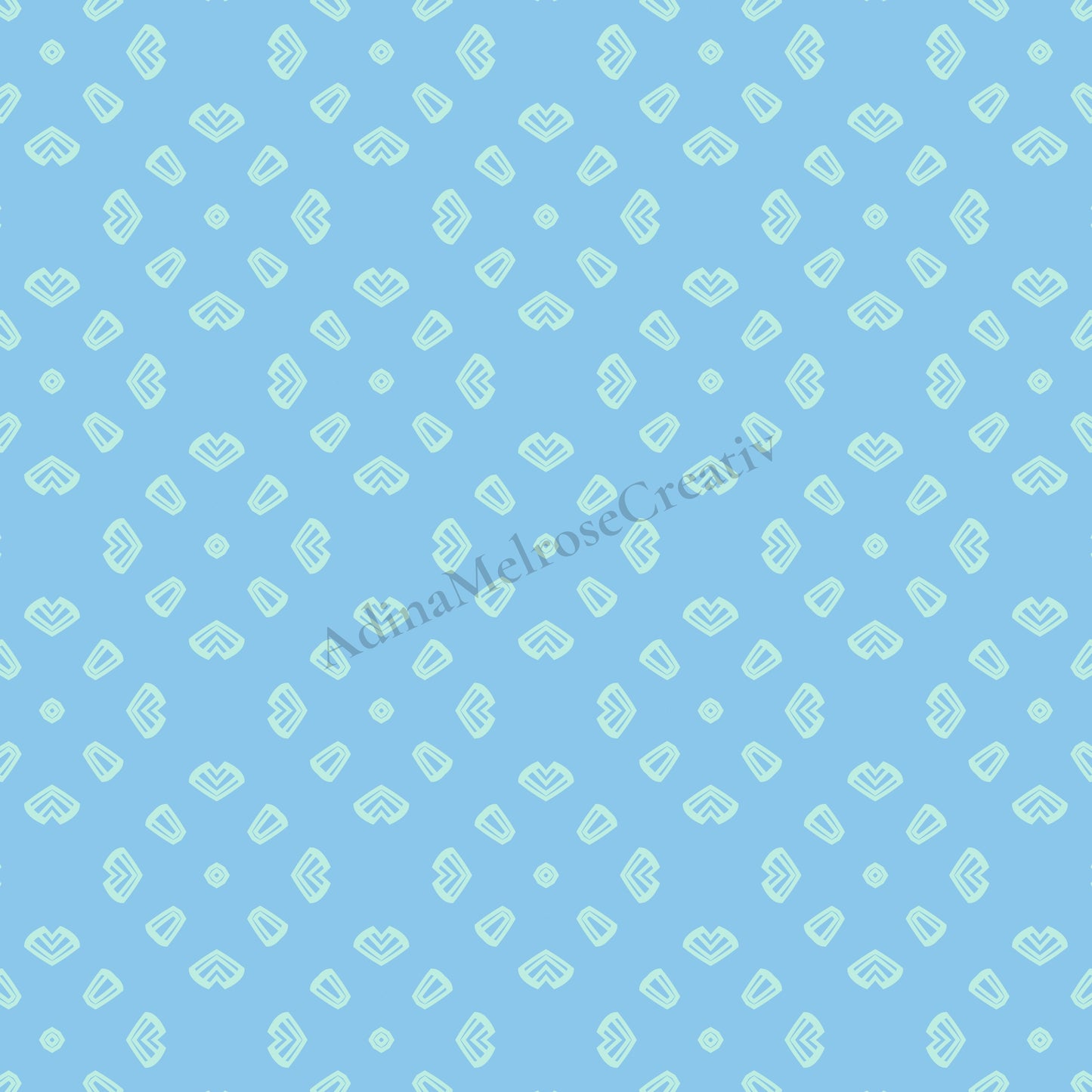 Arctic Blue Echo Collection | 12 Seamless Patterns Bundle
