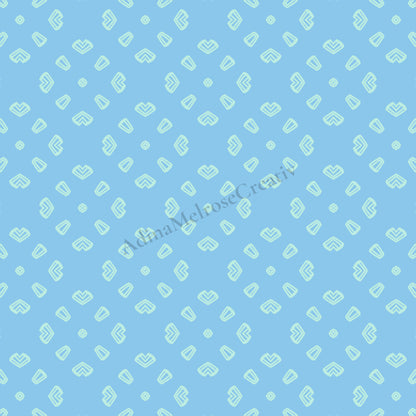 Arctic Blue Echo Collection | 12 Seamless Patterns Bundle
