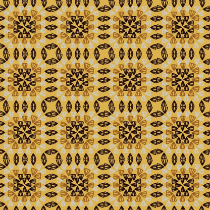 Amber Aura Granny Squares Seamless Print
