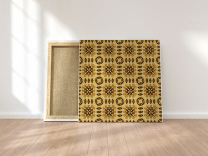 Amber Aura Granny Squares Seamless Print
