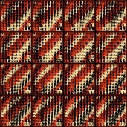 Amber Trellis Lattice Granny Squares Seamless Print
