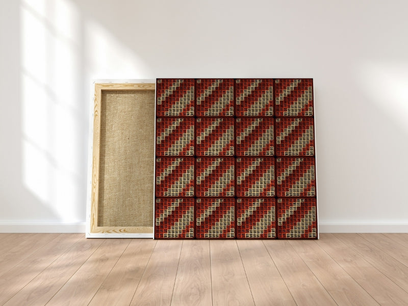 Amber Trellis Lattice Granny Squares Seamless Print